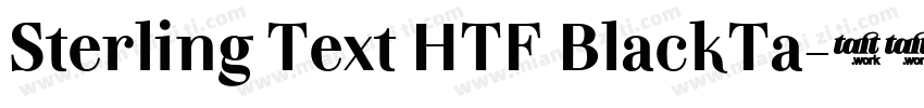 Sterling Text HTF BlackTa字体转换